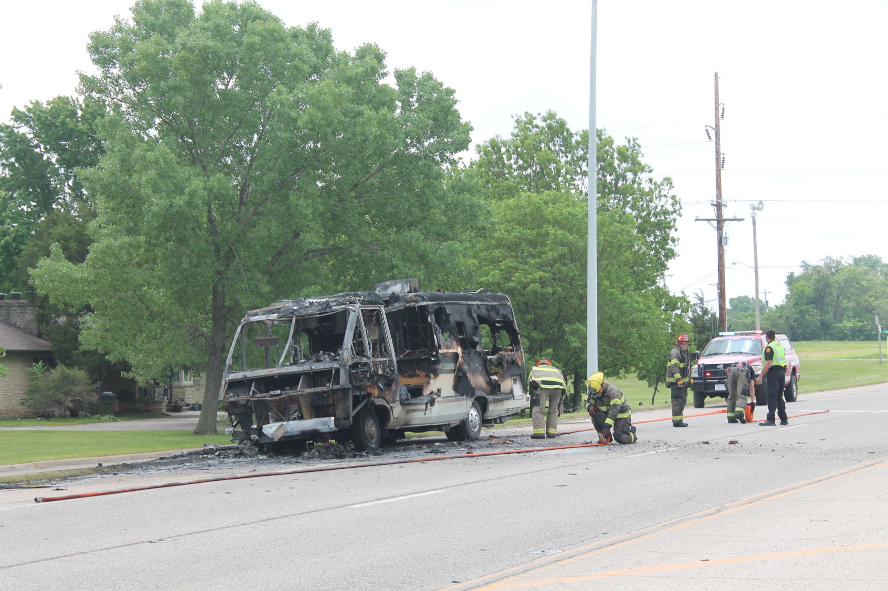 Vehicle fire in Winfield
